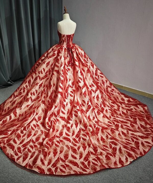 red gown for wedding 1434-01