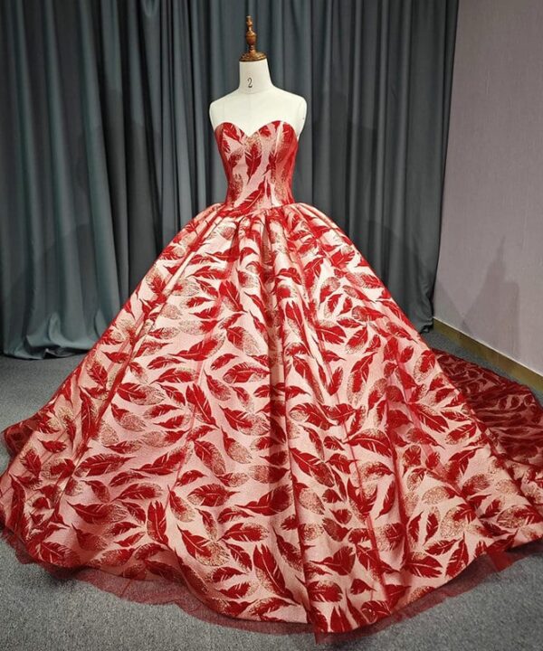 red gown for wedding 1434-05