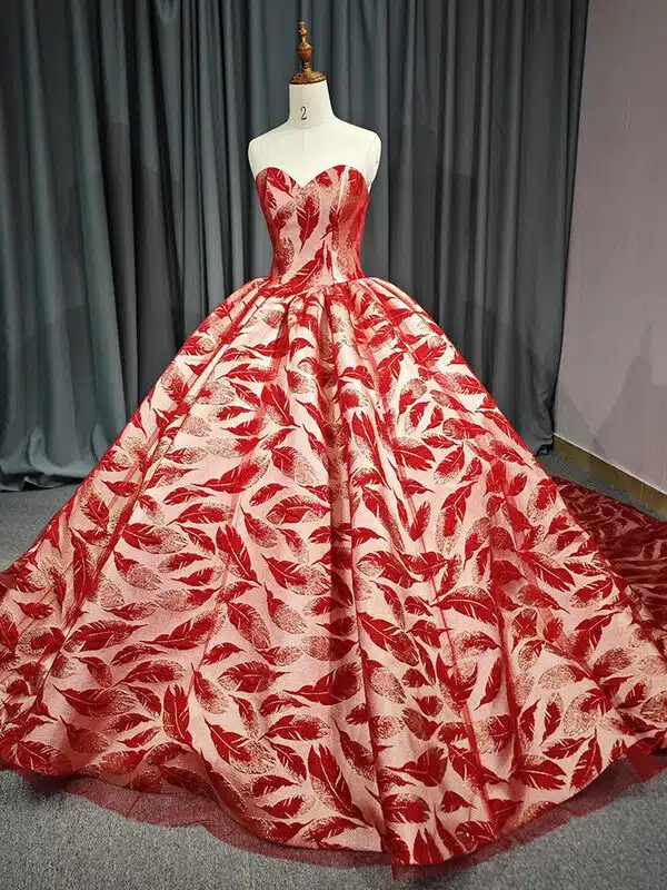 red gown for wedding 1434-05