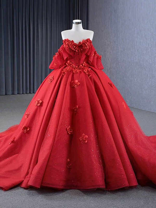 red gown for wedding 1442-02