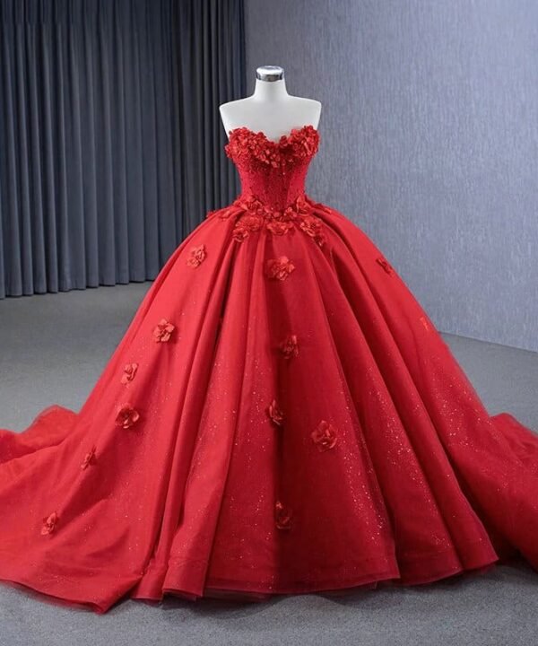 red gown for wedding 1442-05