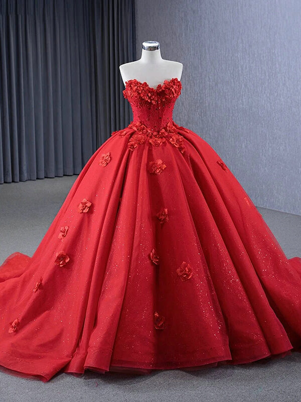 red gown for wedding 1442-05