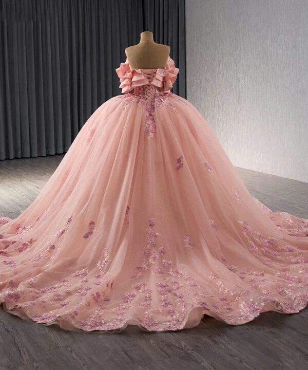 Peach wedding dress 144705