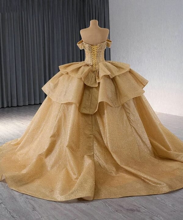 gold quinceanera dresses 1455-01