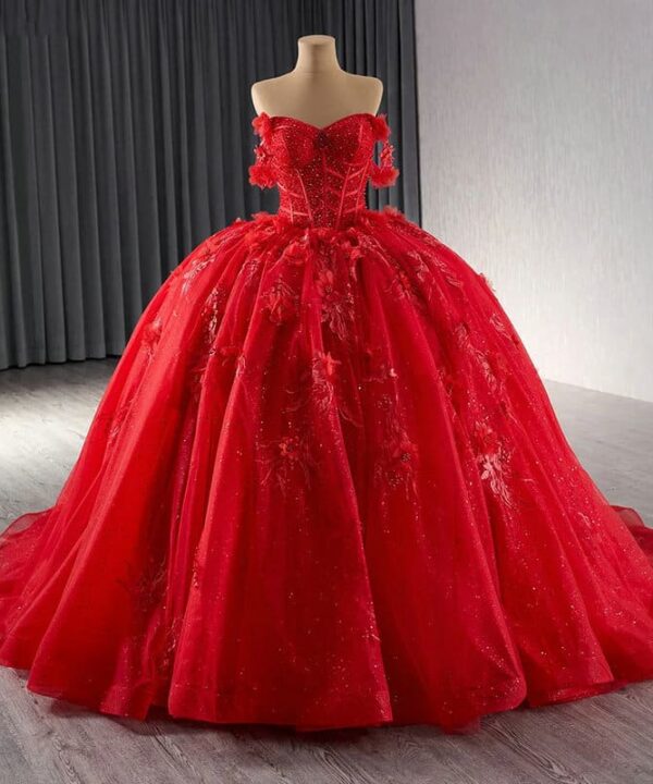 red quinceanera dress 1450-02