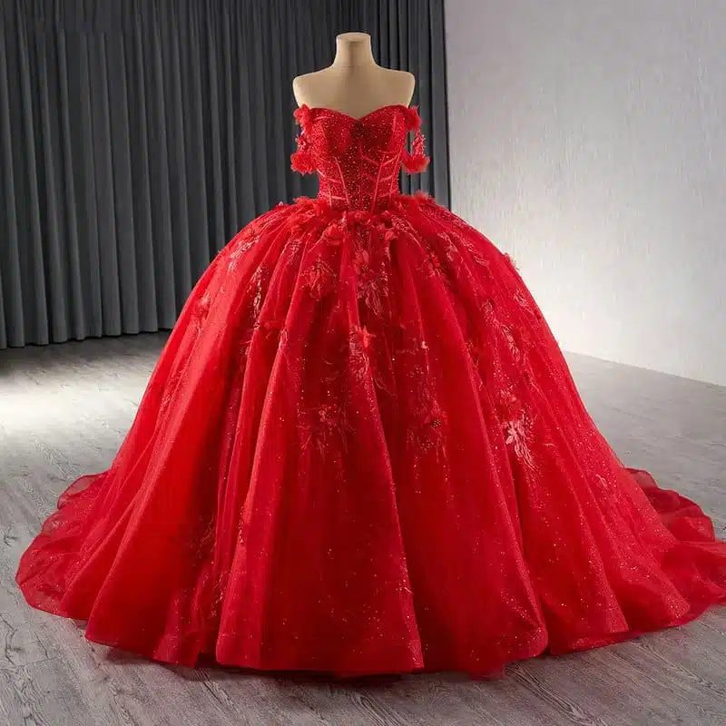 red quinceanera dress 1450-02