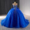 royal blue wedding dress1448-01