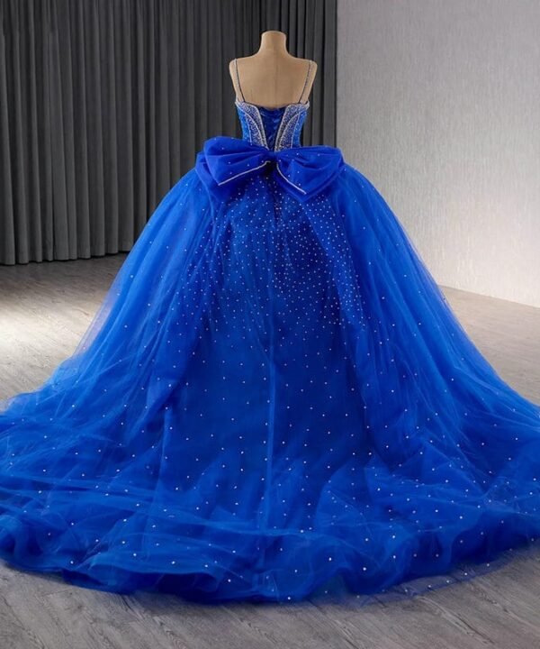 royal blue wedding dress1448-06