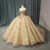 gold and pink wedding dress 1472- 1