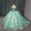 green wedding dress 1462- 5