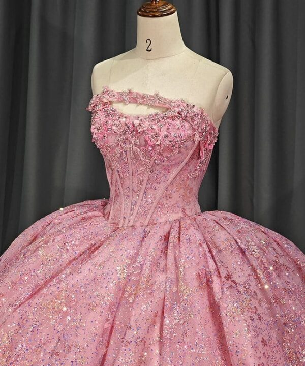 pink wedding attire 1473- 2
