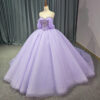 purple plus size wedding dress 1466- 6