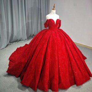 red bridal dress 1468- 5