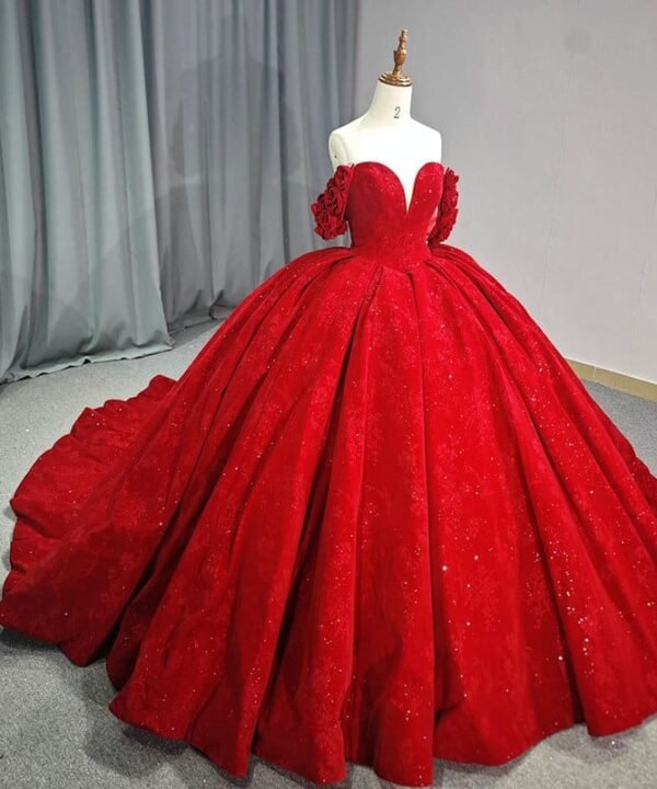 red bridal dress 1468- 5