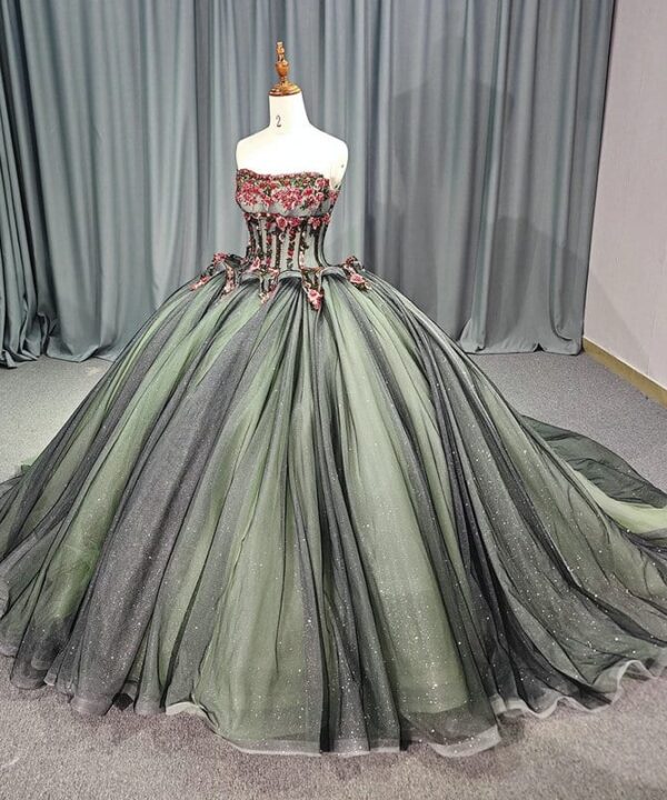 sage green wedding dress 1464- 1