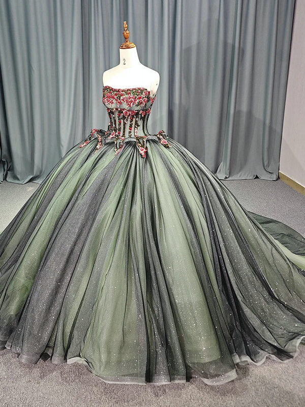 sage green wedding dress 1464- 1