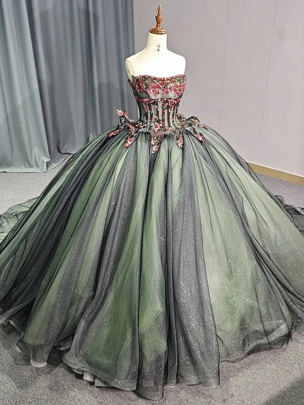 sage green wedding dress 1464- 5