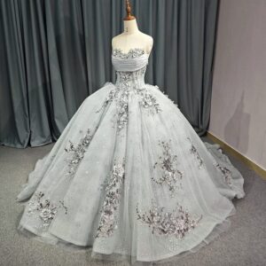 grey wedding dresses 1482-05
