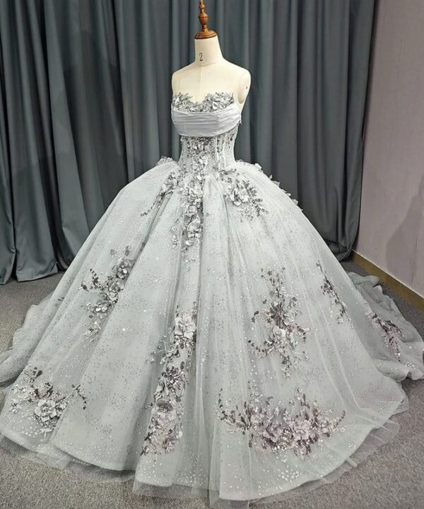 grey wedding dresses 1482-05