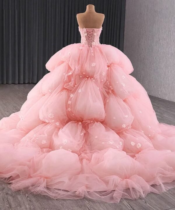 pink tulle dress 1486-01