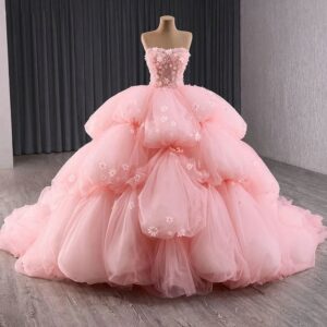 pink tulle dress 1486-05