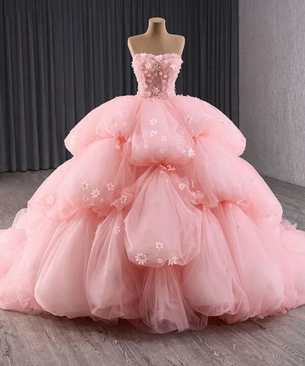 pink tulle dress 1486-05