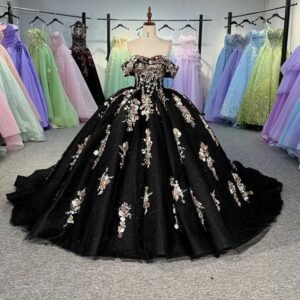 black quinceanera dresses 1492-05