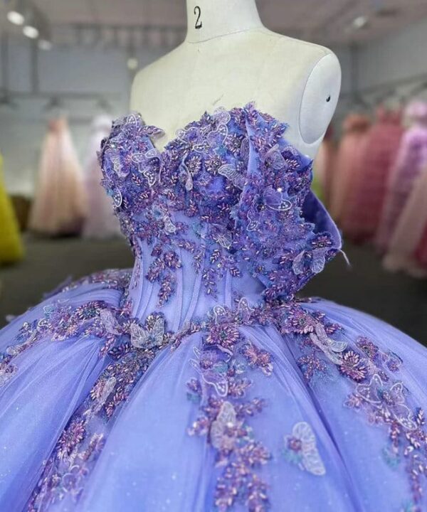 purple wedding gown 1501-04