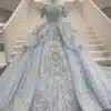 blue princess wedding dress 20221003