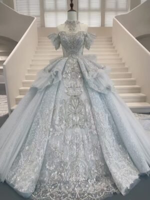blue princess wedding dress 20221003