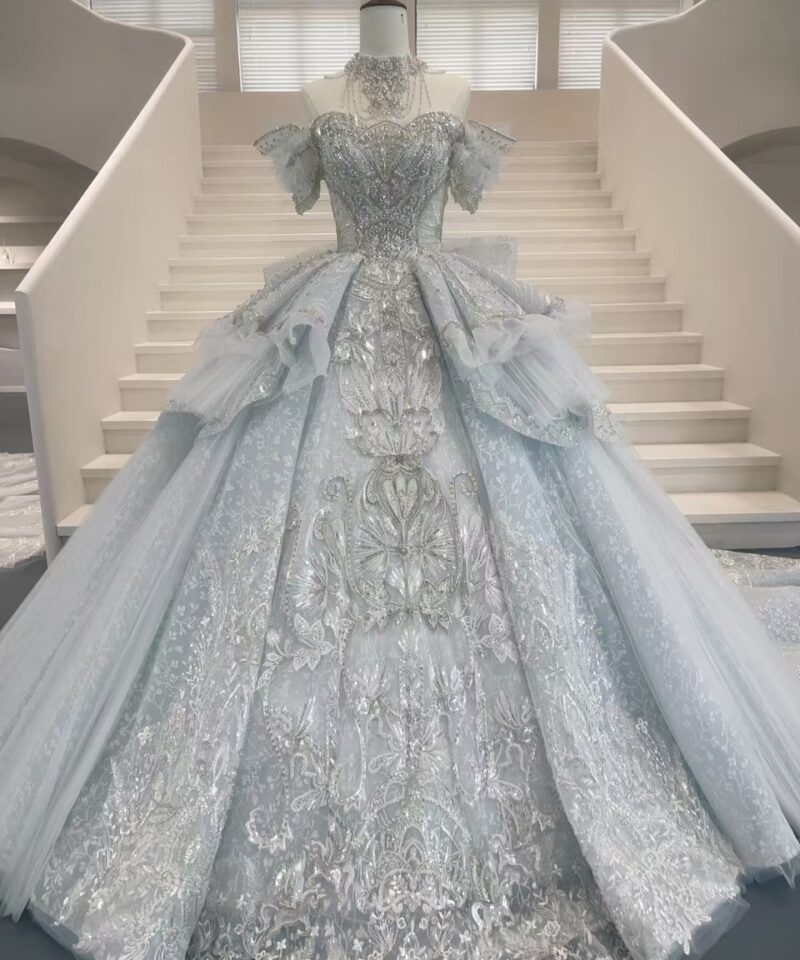 blue princess wedding dress 20221003