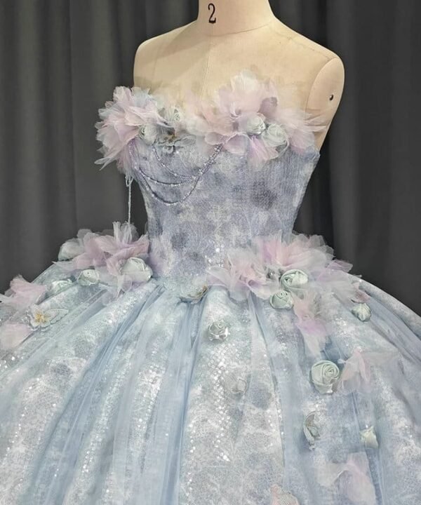 blue quinceanera dresses with flowers1533-03