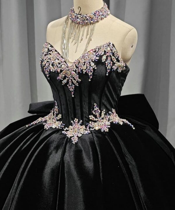 bridal dresses black 1537-03
