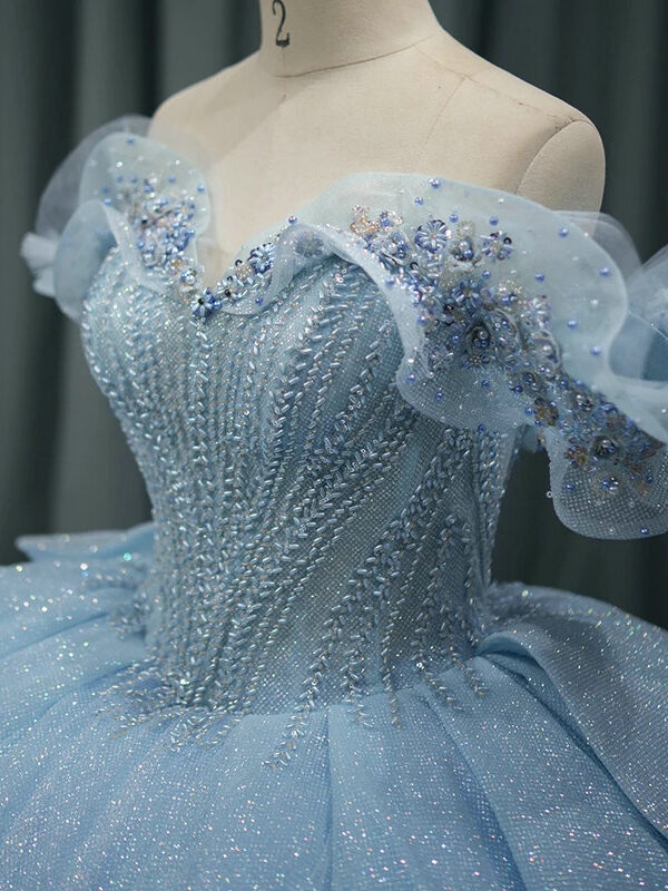 dusty blue wedding dress 1522-03