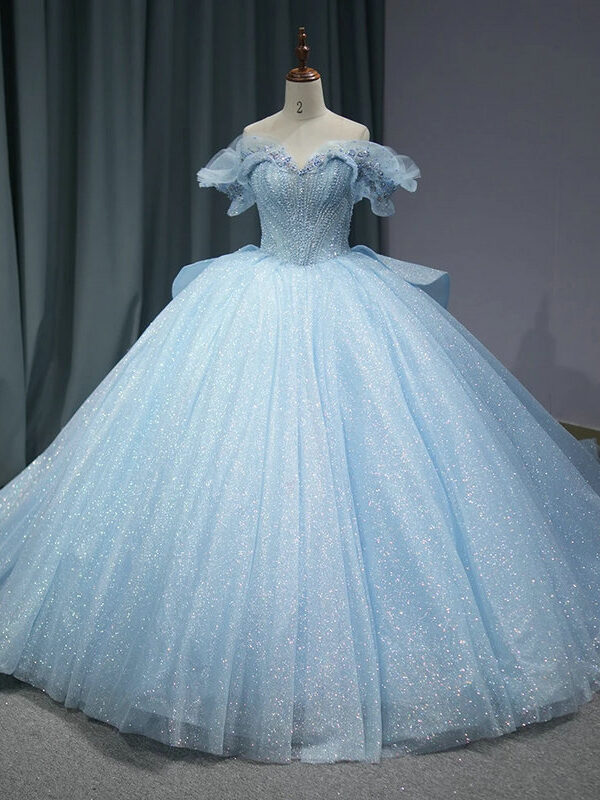 dusty blue wedding dress 1522-05