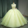 green and pink quinceanera dresses 1531-05