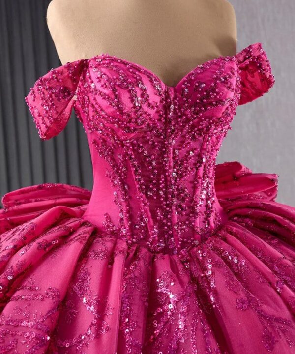 hot pink ball gown 1535-03