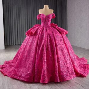 hot pink ball gown 1535-05