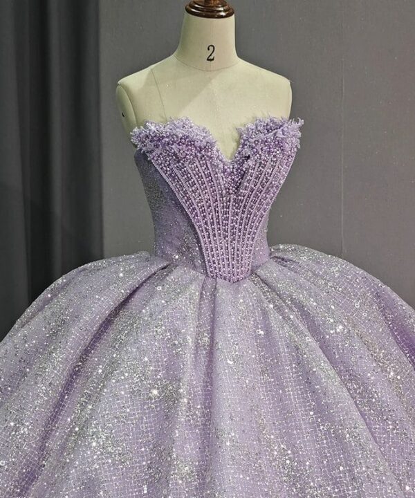 purple wedding gown 1524-03
