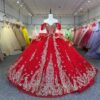 red and gold quinceanera dresses1513-04