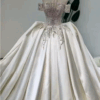 satin ball gown wedding dress-2038 (2)