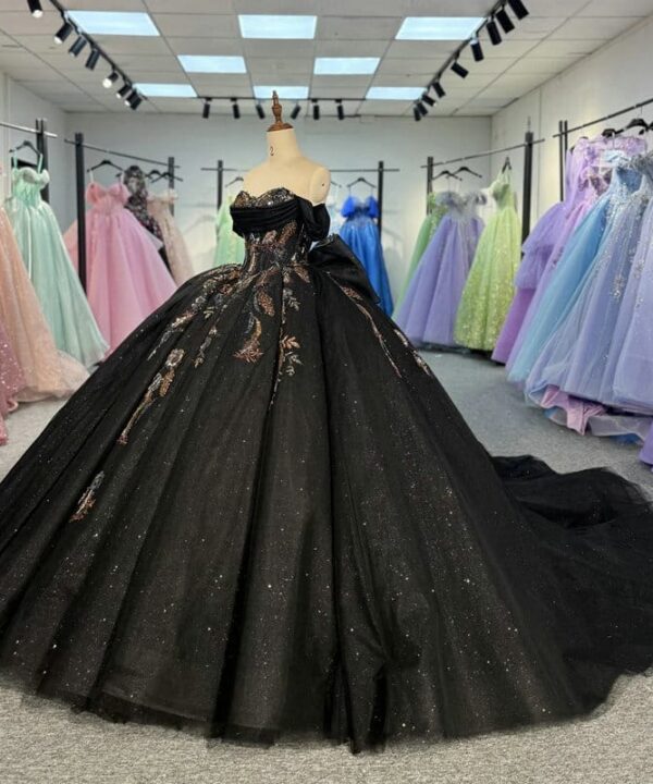 black wedding dress 1562-04