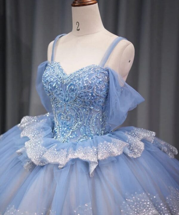 blue and champagne quince dress 1544-02