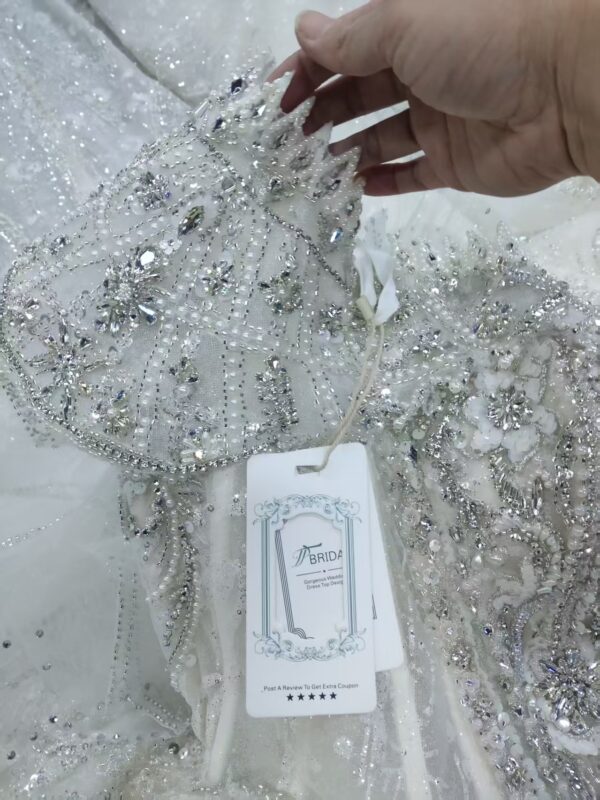 crystal beaded wedding dress (2)