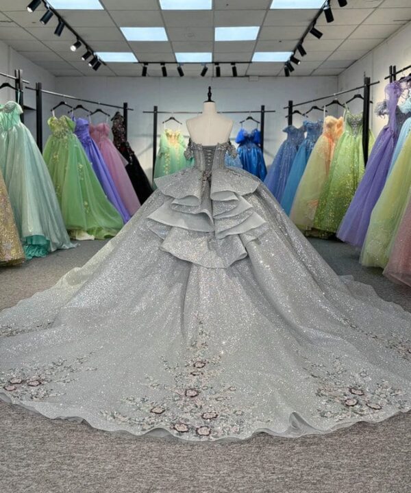 grey quinceanera dress 1559-01