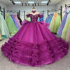 magenta quinceanera dresses 1543-05