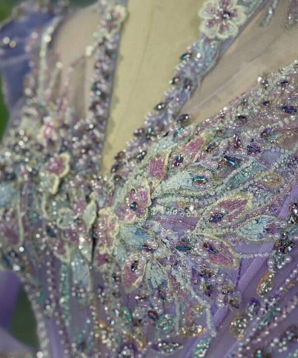 purple lace wedding dress 1552-4-04