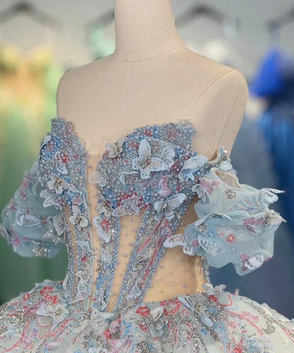 quinceanera dress in blue 1545-02