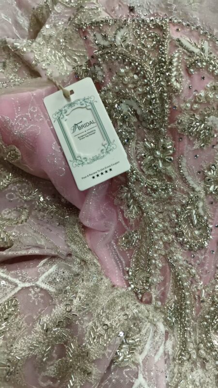 Ball gown pink wedding dress-6