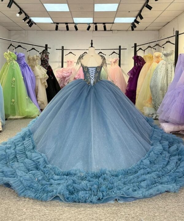 dusty blue quinceanera dresses 1566-01